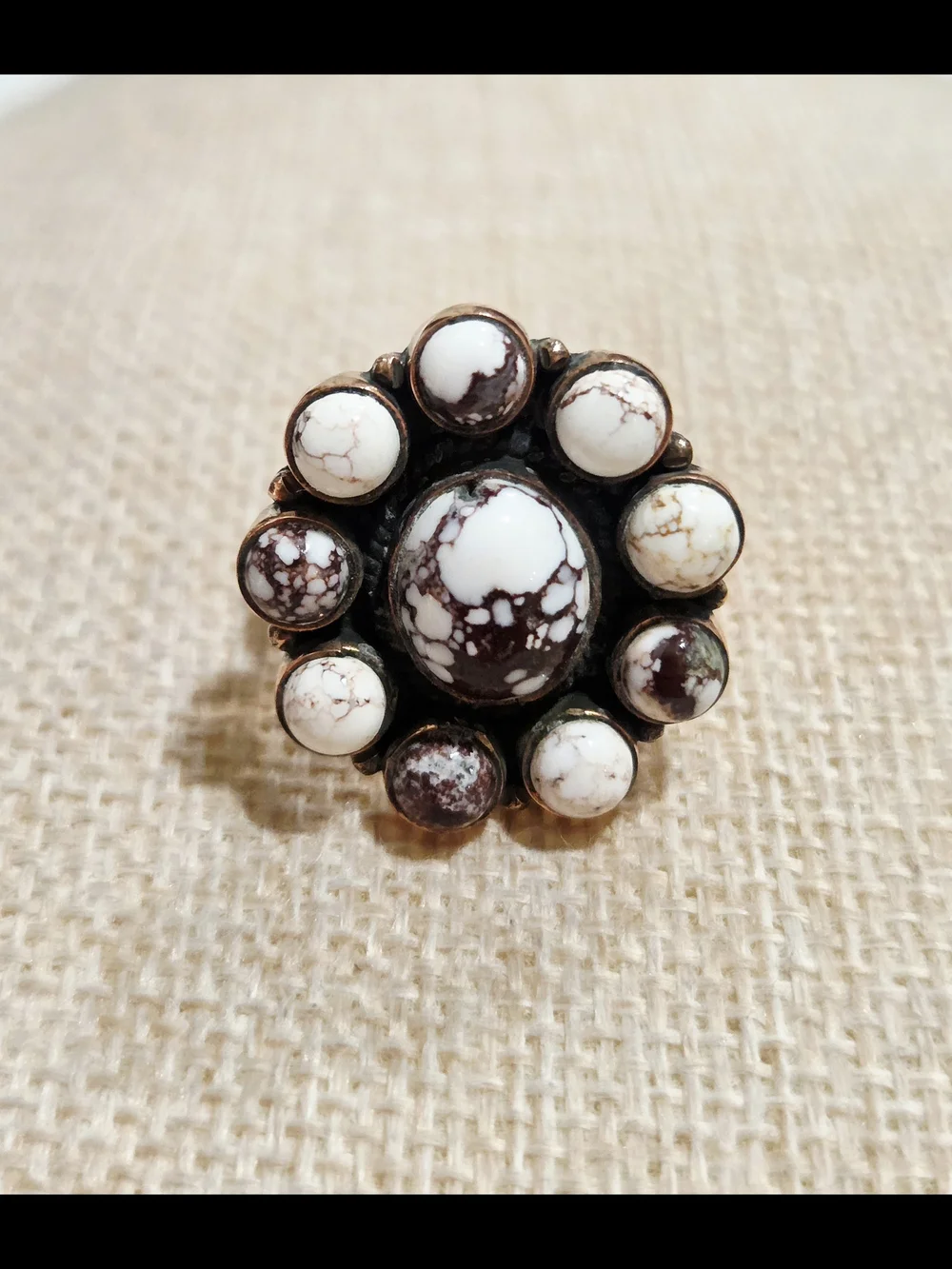 Wild Horse Turquoise Stone Statement Ring - Women Jewelry